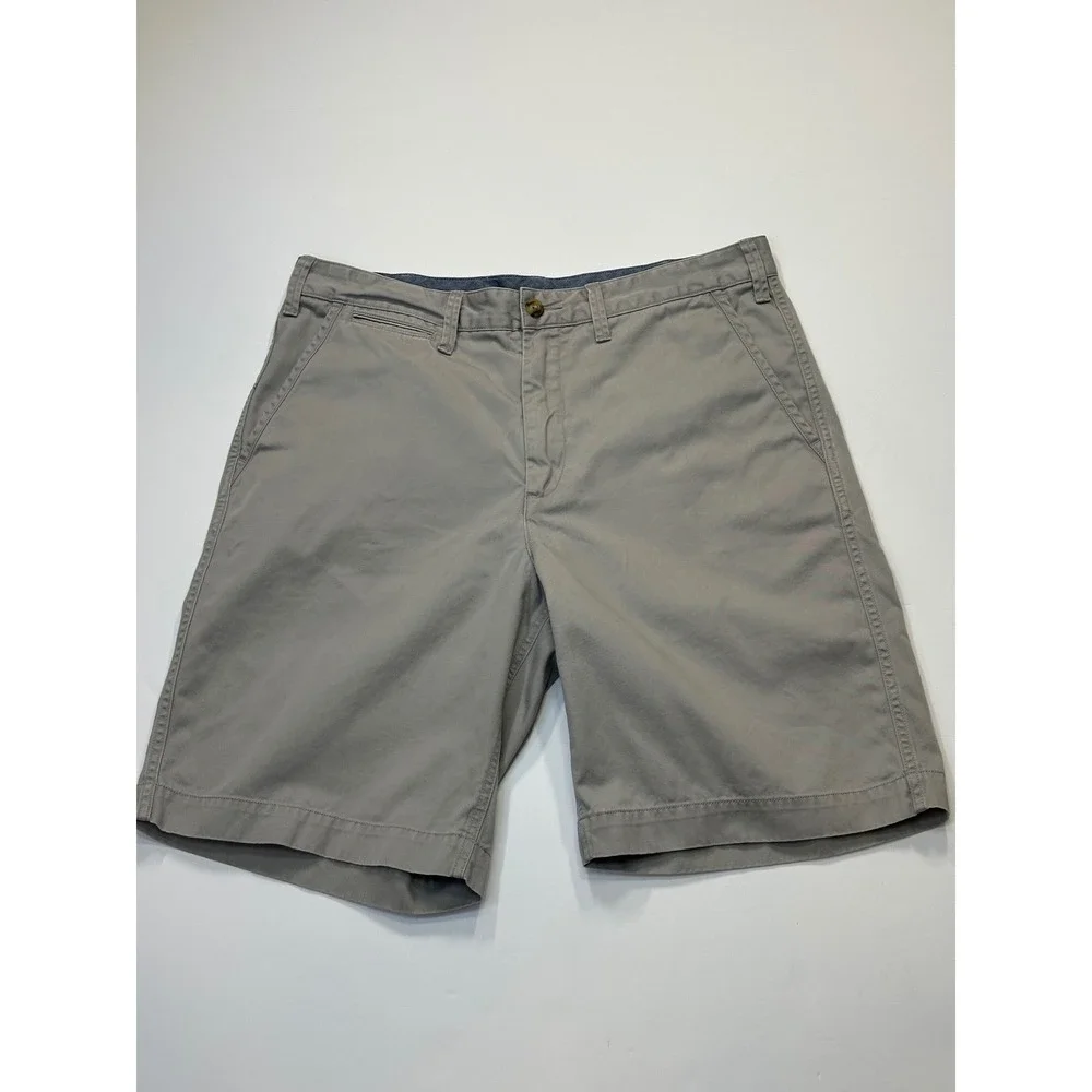 Polo Ralph Lauren Relaxed Fit Chino Shorts 10 Inch Classic Stone Grey Mens 33